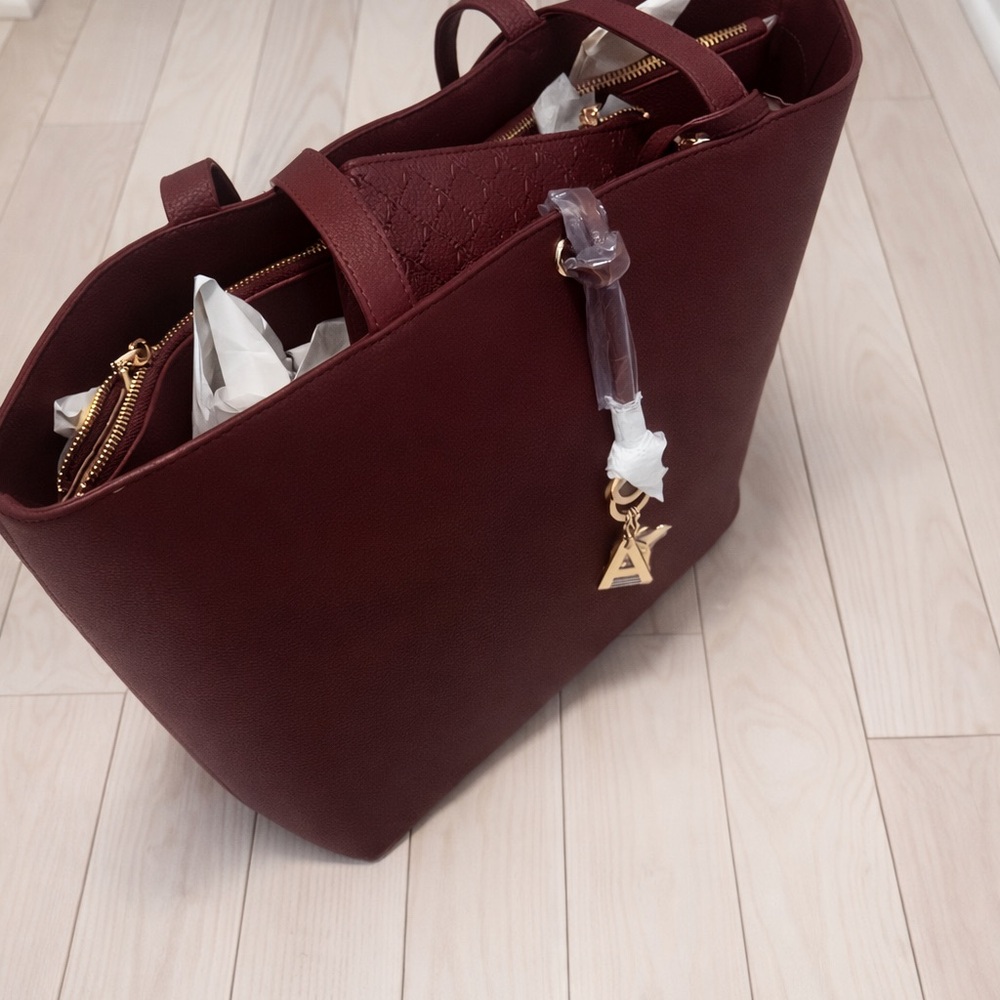 Anne Klein Deep Red Tote Bag